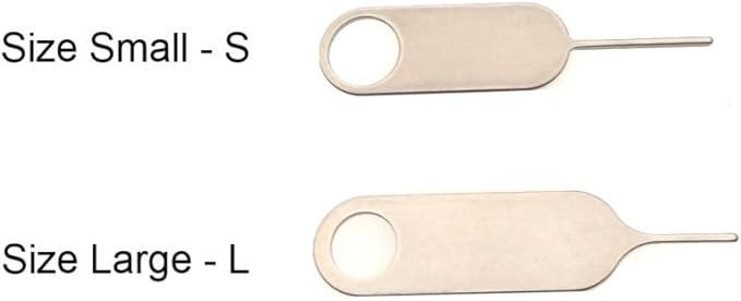 2 Pack PHONSUN Universal Sim Card Tray Removal Tool SD Opening Eject Pin fits Keyring for iPhone iPad Samsung Galaxy Google Pixel Motorola Phones - Small