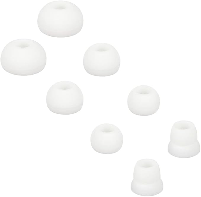 Silicone Ear Tips Earbud Replacement Tips Earbuds Eargels Earpads Earbuds Tips Compatible with Powerbeats 2/3 Wireless Beats by Dre Headphones,4 Pairs(White)