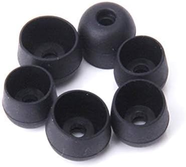 8 Pairs Replacement Silicone Earbuds Tips for Powerbeats Pro & Beats Flex/BeatsX Headphones, 4 Sizes Soft Flexible Noise Reduction Eartips Compatible with Beats Flex Earbuds Replacement Tips (Black)