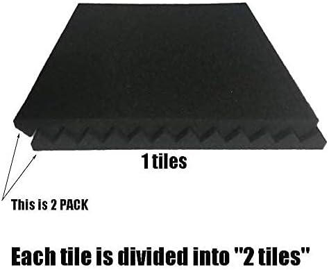 96 PACK Medium Sale Acoustic Foam Soundproof foam (96 black)