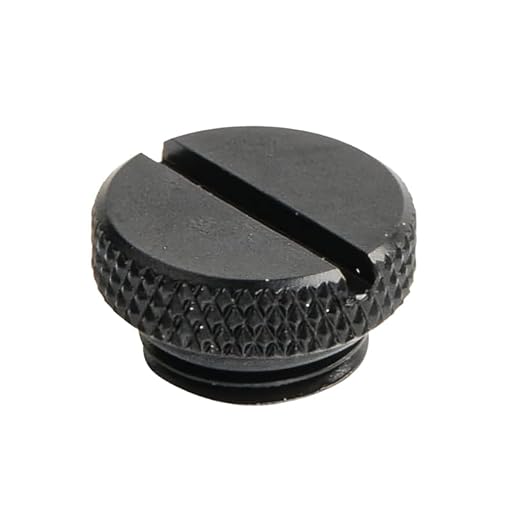 dracaena.io 12 pack G1/4" thread, Thin water Stop Plug Fitting with Coin Slot for Computer water cooling System, durable brass/copper material, Black