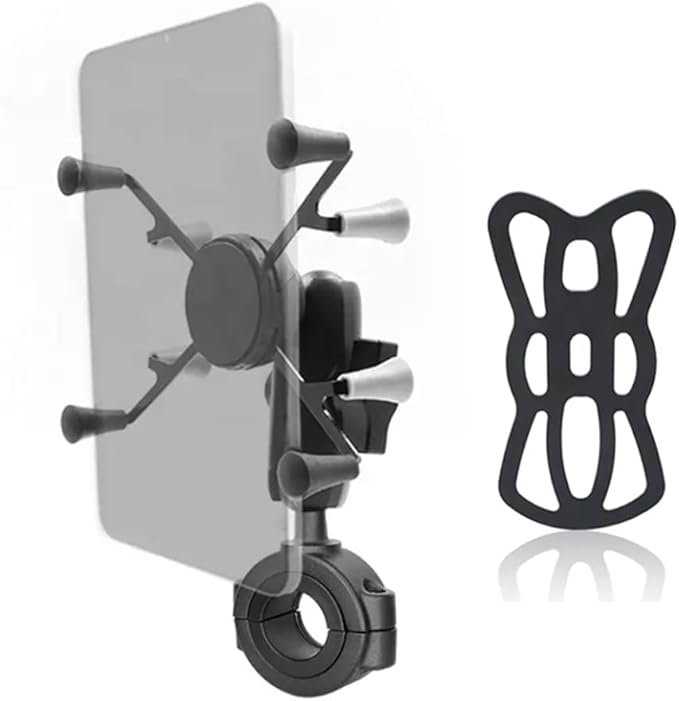 Strg Tablet Mount with Composite Double Socket Arm(Medium) for 6" Tablets, Tablet Holder Compatible with RAM Mount and All B Size 1" Ball Mounts Bases for Motorcycle Bike Car Truck etc