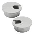 2 Pcs Desk Grommet 1-3/8" / 35 mm, Desk Cord Hole Cover, Cable Grommet ABS Plastic, Desk Hole Grommet for Home & Office Pc, Detachable Cable Cord Organizer-Light Grey