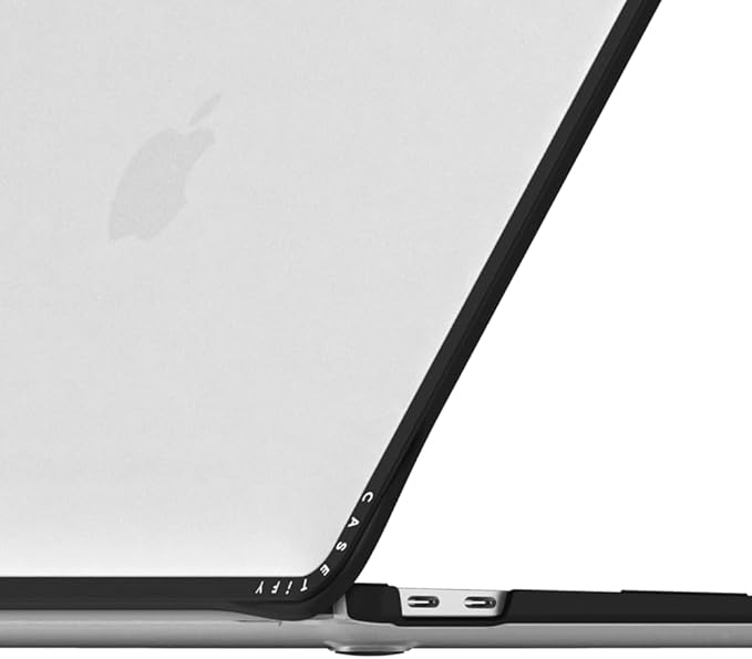 CASETiFY Impact MacBook Air 13" (M1/Intel) Case [Cushioned Impact Corners/Scratch-Resistant/Anti-Slip Grip] - I'm Sick of Everything - Clear Black