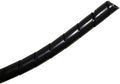 Kable Kontrol Vortex Spiral Cable Wrap - 1/4” Inch 100’ Feet Long - Hose Protector Flexible Polyethylene Wire Conduit Tubing Cable Sleeve Cord Cover to Organize Wires – Black