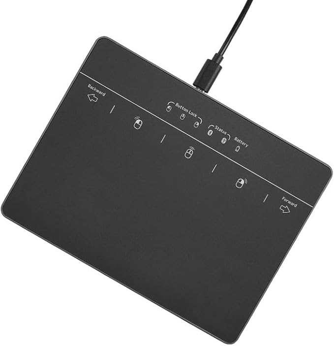 MICROPACK Digitally Yours Wired Trackpad for Windows 7/10/11, USB Trackpad with Multi-Touch Gestures, Plug-and-Play USB Touch Pad Mouse Pad Large for PC Computers & Laptops, Black