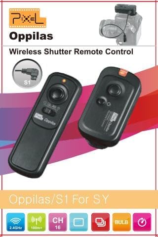 Pixel 2.4GHz Wireless Remote Shutter Release Romote Control S1 for Sony A300 A350 A400 A450 A500 A550 A560 A580 A700 A850 A900 A33 A35 A37 A55 A57 A65 A67 A77 A77M2 A99 A99M2 Replaces Sony RM-L1AM