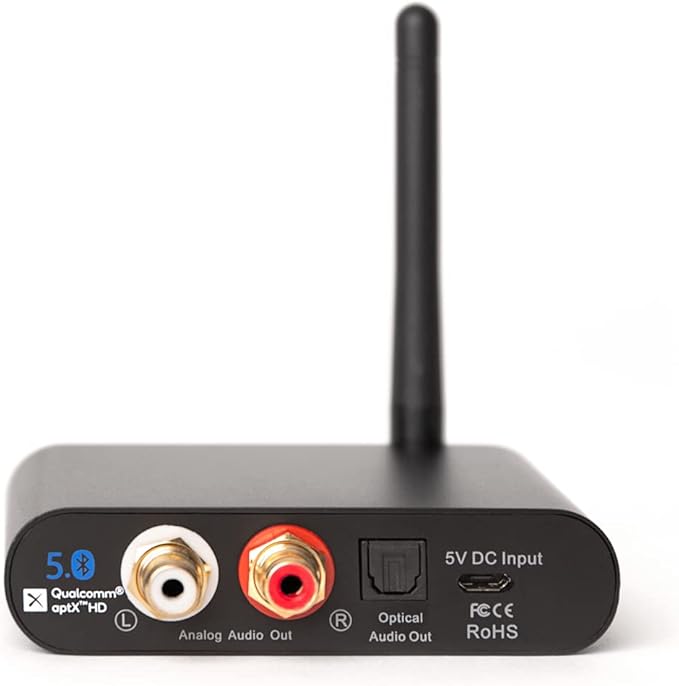 Pure Resonance Audio BTR1 Bluetooth Wireless Audio Receiver with 100ft Range