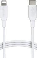 Amazon Basics USB - C to Lightning ABS Charger Cable, MFi Certified Charger for Apple iPhone 14 13 12 11 X Xs Pro, Pro Max, Plus, iPad, 6 foot, White