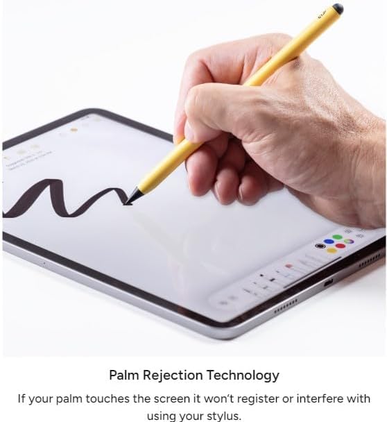 ZAGG Pro Stylus 2 with Active & Capacitive Tips, Palm Rejection, Tilt Recognition, Bluetooth Pairing, Compatible w/iPad Pro 11/12.9 (3,4, & 5 Gen)/Air 10.9/iPad 10.2/9.7/Mini 5/ iPad Air (M2) - Blue
