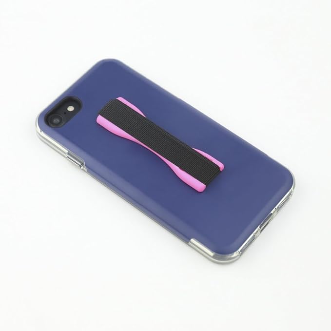 Gear Beast Cell Phone Grip Stand, Universal Phone Strap Finger Holder with Pop Out Kickstand for Men and Women, Ultra Slim Pocket Friendly - Pink