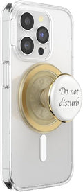 PopSockets Phone Grip for MagSafe with Kickstand, Magnetic Stand, Swappable Top, Secure Hold for iPhone MagSafe Cases, Phone & Tablet Grip - Resin DND