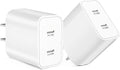 Type c Charging Block Fast Charger, 2Pack PD Dual Port Fast USB C Charger Block, USB C Charging Plug Power Adapter Compatible with iPhone 15/15 Plus/15 Pro Max/14/13/12/11/XS/XR/X and More