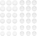 18 Pairs Silicone Ear Tips Replacement Earbud Tips for in- Ear Headphones Ear Covers (Inner Hole from 3.8mm-5.5mm Earphones) Earbud Replacement Tips Ear Bud Rubber Tips S M L