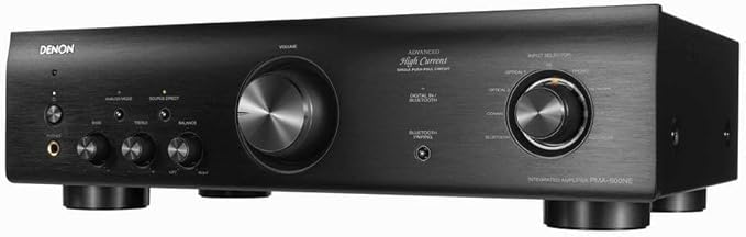 Denon PMA-600NE Stereo Integrated Amplifier | Bluetooth Connectivity | 70W x 2 Channels | Built-in DAC and Phono Pre-Amp | Analog Mode | Advanced Ultra High Current Power