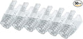 50 Pcs Cat7 Cat7A Cat8 Strain Relief Boot, RJ45 Plug Connector Cover Modular Network Plug Connector Cap Cable Connector Boots, Transparent