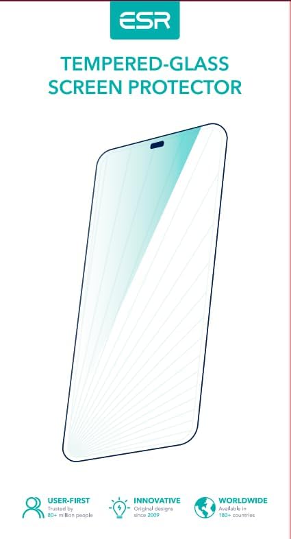 ESR Full-Coverage Tempered-Glass Compatible for iPhone 11 Screen Protector/iPhone XR Screen Protector [2-Pack] [Easy Installation Frame] [3D Curved Edges] for iPhone 11, iPhone XR