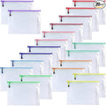Mesh Zipper Pouch Bags, Zipper Bags for Organizing Storage, Waterproof Zipper Pouches, Letter Size, File Bags for School, Toys, Puzzle, Board Games and Office Supplies (Color, 11"x14")
