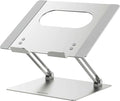 BESIGN LS10 Aluminum Laptop Stand, Ergonomic Adjustable Notebook Stand, Computer Holder Compatible with Air, Pro, Dell, HP, Lenovo More 10-14" Laptops, Silver