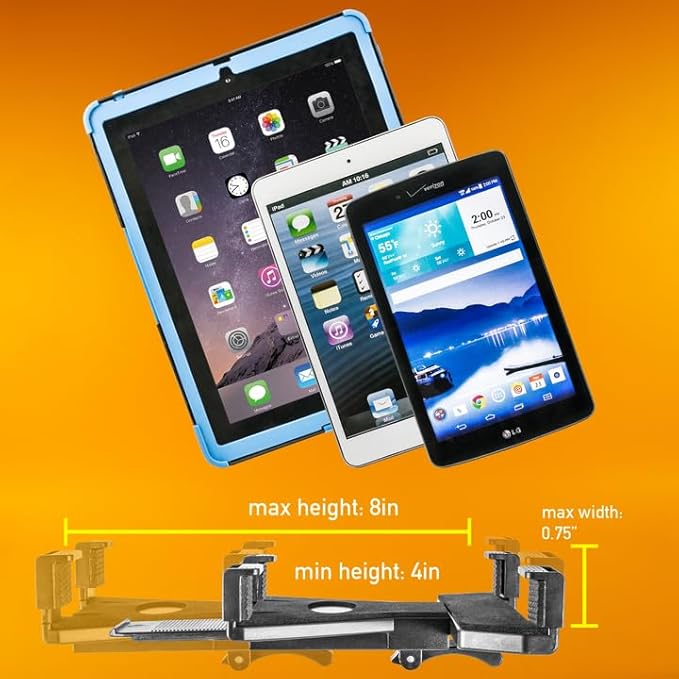 iBOLT TabDock Point of Purchase Wall Mount - with 3 Tablet Holders Perfect for Multiple delivery Applications (DoorDash, Uber eats, Postmates, etc.) Fits 7 to 10 inch Tablets