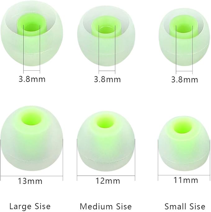 Earbud Replacement Tips - 9 Pairs SML Eargels for Earbuds