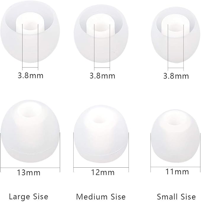 Earbud Tips Replacement - 9 Pairs SML Eartips Eargels