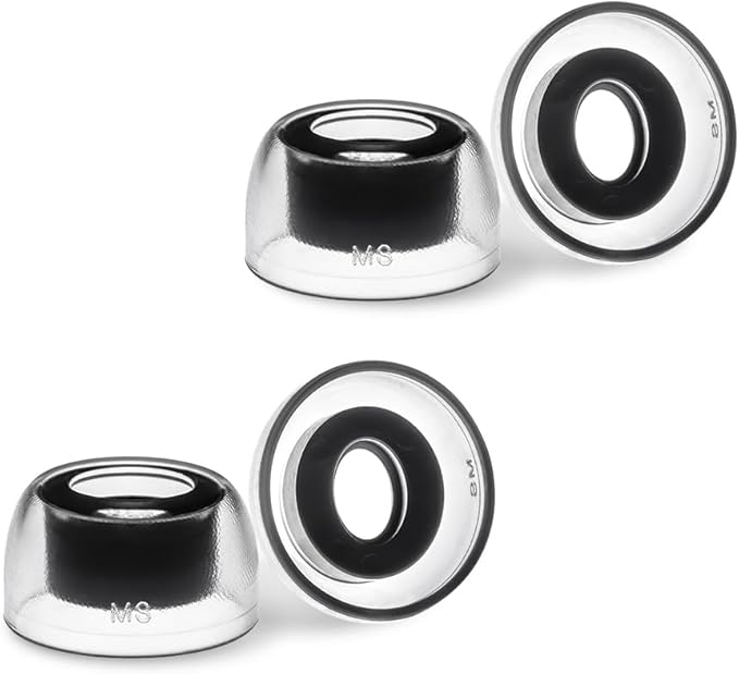 AZLA SednaEarfit Crystal for Bose Earbuds 2 Pair - Bose Earbuds Replacement Tips - Compatible with Bose Quietcomfort Ultra Earbuds, Bose QC Earbuds II (MS)