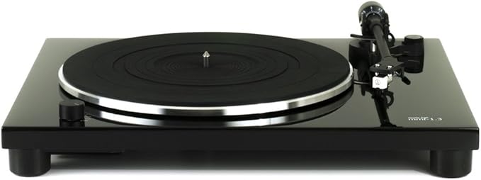 Music Hall mmf-1.3 Turntable Belt Drive Electronic Speed Control Aluminum Tonearm Audio Technica Cartridge Built-in Phono Pre-Amp Vibration-Damping Features Included Easy Set-Up and Elegant Design