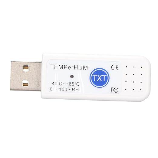 Computer USB Thermometer Data Logger, Plug and Play PC Software for Logging Temperature with Email Alarm, for Temperature and Humidity Data