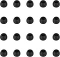 Silicone Small Replacement Earbud Tips Eartips for In-Ear Headphones Rubber Tips Earbuds Cap 10 Pairs (Black)