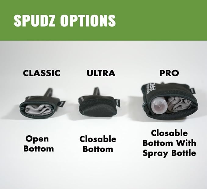 SPUDZ Classic Microfiber Lens Cleaner – Clip-On Pouch, Washable – for Binoculars, Scopes, Glasses, Screens | Stealth Shadow, 6 x 6 Inch (2-Pack)