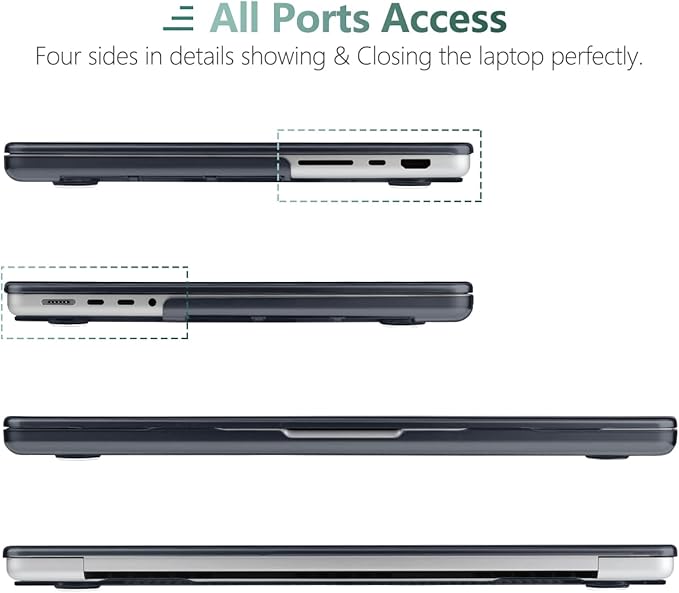 DONGKE for M4 MacBook Pro 16 Inch Case 2024 2023 2021 A3403 A3186 M3 A2991 M2 A2780 M1 A2485 Pro/Max Chip, Plastic Hard Shell Case & Keyboard Cover for Mac Pro 16 with Touch ID, Wood Grain