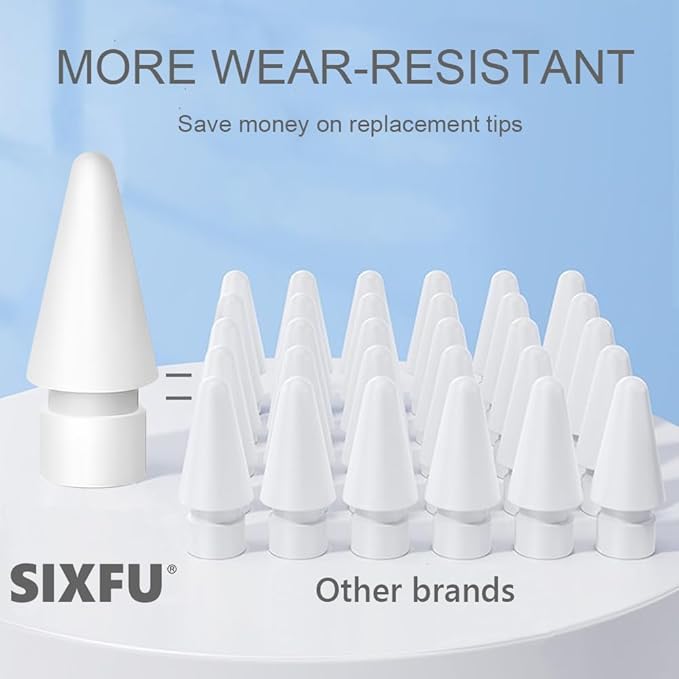 Replacement Tips for Apple Pencil USB-C/ 1st Generation/ 2nd Generation Tip(12 Pack)