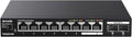 Tenda TEM2010X 8 Port 2.5G Ethernet Switch, Unmanaged 2.5Gb Switch with 8 x 2.5G Ports & 2 x 10Gb SFP+ Slots, Support VLAN & Static Link Aggregation, 80Gbps Switching Capacity, Fanless Metal Design