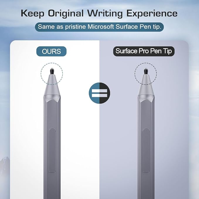 MoKo Pen Tips for Surface Pen (5 Packs, 2xHB/2x2H/H Type), Surface Pen Tip Replacement Kit Compatible with Surface Pro 2017 Pen (Model 1776)/Surface Pro 4 Pen, Original Pen Nibs Refill for Stylus Pen