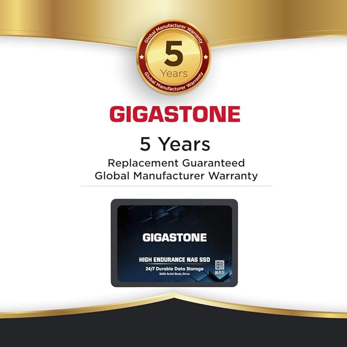 Gigastone 1TB NAS SSD Drive (12-Pack) 24/7 Durable TLC High Endurance RAID Data Storage Network Attached Storage 2.5" SATA Internal Solid State Hard Drives