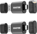 GIGASTONE 16GB Dual Flash Drive (2 Pack) Z40 USB 3.2 Gen 1, 2-in-1 Type-A & Type-C, 100MB/s Ultra Fast, Head Cap Design, Plug & Play for Smartphone/PC/Mac/TV/Car Audio, USB 2.0/3.0/3.1 Compatible