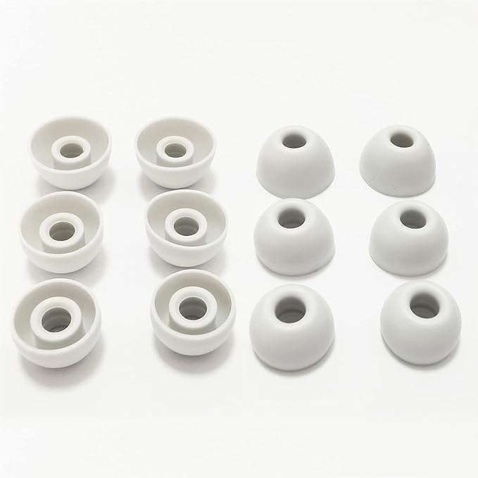 Silicone Eerbuds Tips for Beats Fit Pro Replacement Ear Tips for Beats Fit Pro/Beats Studio Buds Earbuds 6 Pairs LMS White