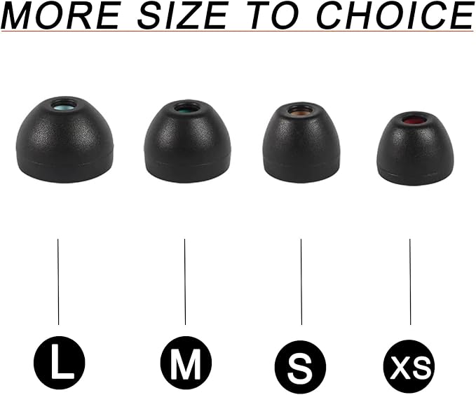 Silicone Ear Tips for Sony Earbuds Replacement for WF-1000XM4 WF-1000XM5 WF-SP800N MDR-XB50AP WF-XB700 XBA, MDR WF Series Earbuds Tips for Sony Earphone, 4 Pairs