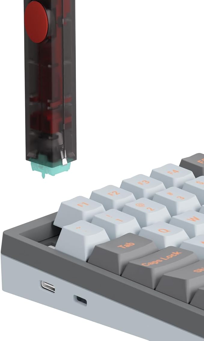 GATERON Twins Switch Puller Keycap Puller, DIY Tool Easily Remove and Replace Gaming Keyboard Switches and Keycaps Integrated for Mechanical Keyboard