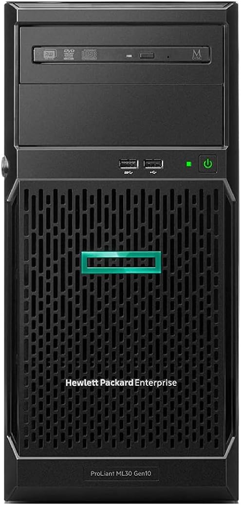 Hewlett Packard Enterprise HPE ProLiant ML30 Gen10 Plus Tower Server, Xeon E-2314 4-Core 2.8GHz, 64GB DDR4 Memory, 48TB HDD Storage, RAID, iLO