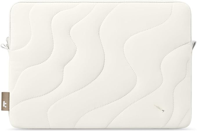 tomtoc 360 Protective Puffy Laptop Sleeve for 15-inch MacBook Air M4/A3241 2025, M3/A3114 2024, M2/A2941 2023, 15-inch Surface Laptop 7th(Copilot+ PC)/6/5/4/3, Quilted Puffer Soft Computer Case Bag
