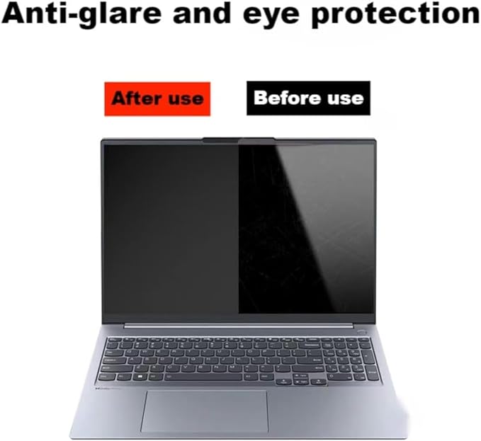 14-inch magnetic privacy screen, suitable for laptops with a 16:9 removable anti-glare filter, reduces blue light/compatible with HP, Dell, Acer, Asus, Samsung, Lenovo and other laptops.