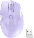TECKNET Wireless Mouse, 2.4G Ergonomic Optical Mouse, Computer Mouse for Laptop, PC, Computer, Chromebook, Notebook, 6 Buttons, 24 Months Battery Life, 4000 DPI, 6 Adjustment Levels