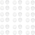 36 Pieces Small Earbud Tips Soft and Comfortable Silicone Earbud Tips Ear Bud Replacement Pieces Silicone Fit Most in-Ear Headphones，Inner Hole 3.8mm -5.5mm，Small White Replacement Eartips