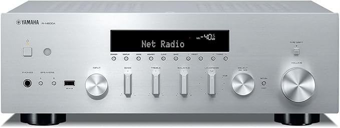 R-N600A Network Receiver with Streaming, Phono and Built-in DAC, Silver