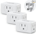 Multi Plug Outlet Extender, VINTAR 3 Outlet Adapter, Multiple Outlet Splitter, Grounded Wall Tap Adapter, Power Plug Expander for Travel Home Office Dorm, 3 Pack
