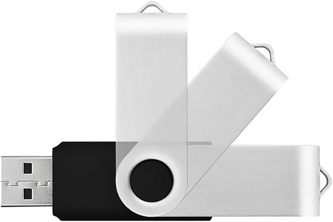 Aiibe 4GB Flash Drive Bulk USB Flash Drive 4GB 50 Pack USB 2.0 Thumb Drives Memory Stick USB Drive 4GB Zip Drives USB 4GB Wholesale, Black