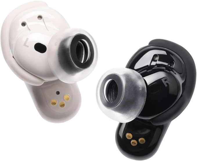 AZLA SednaEarfit Crystal for Bose Earbuds 2 Pair - Bose Earbuds Replacement Tips - Compatible with Bose Quietcomfort Ultra Earbuds, Bose QC Earbuds II (ML)