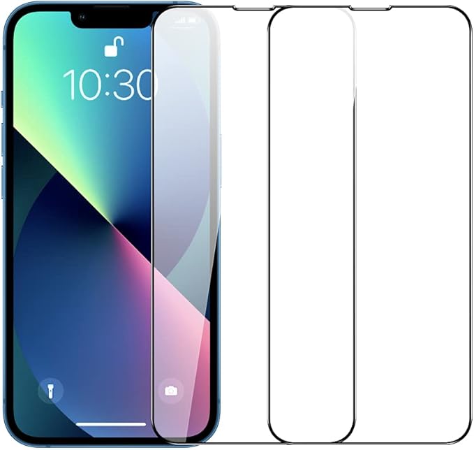 PPERFECTSIGHT Compatible for iPhone 13 Mini Screen Protector 5.4 Inch 2 Pack HD Clear Tempered Glass Case Friendly 9H Hardness Bubble Free Easy Installation